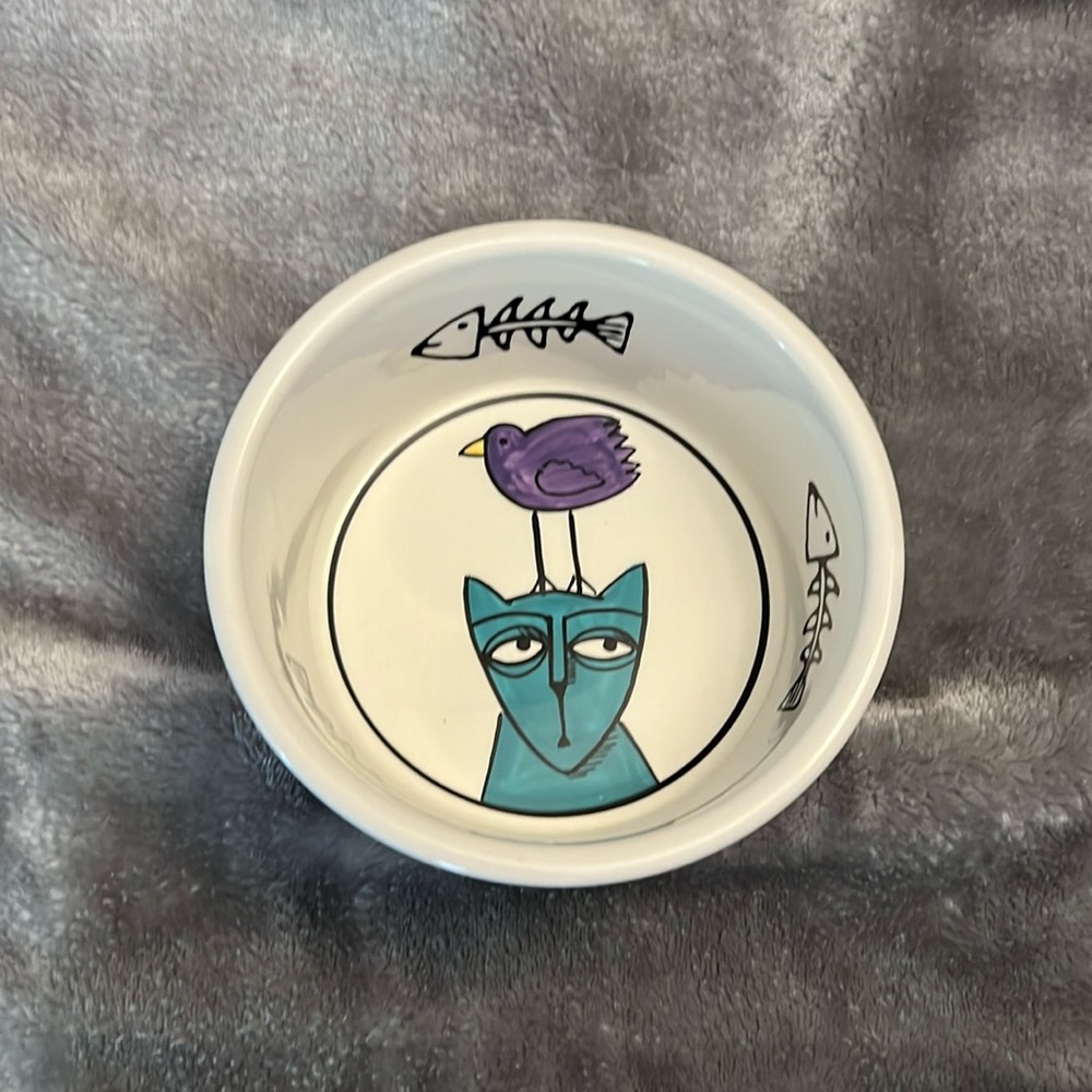 Ceramic Cat Bowl
